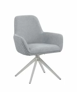 Top 10 🎁 Coaster Abby Light Grey And Chrome Flare Arm Side Chair ❤️