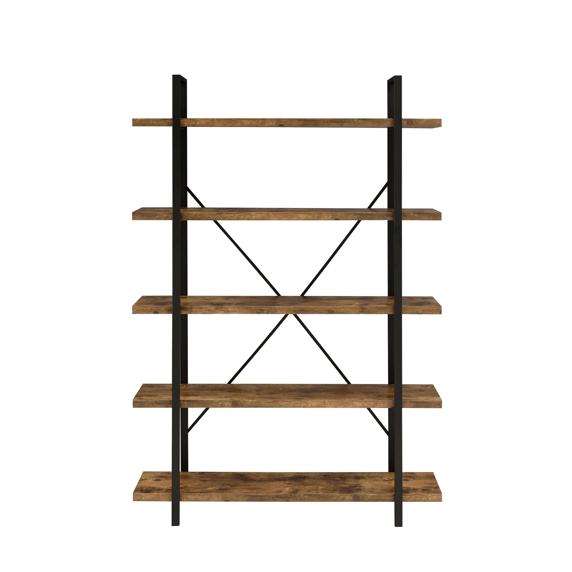 Coupon ๐ Coaster Antique Nutmeg 5-tier Open Back Bookcase โ๏ธ - Image 3