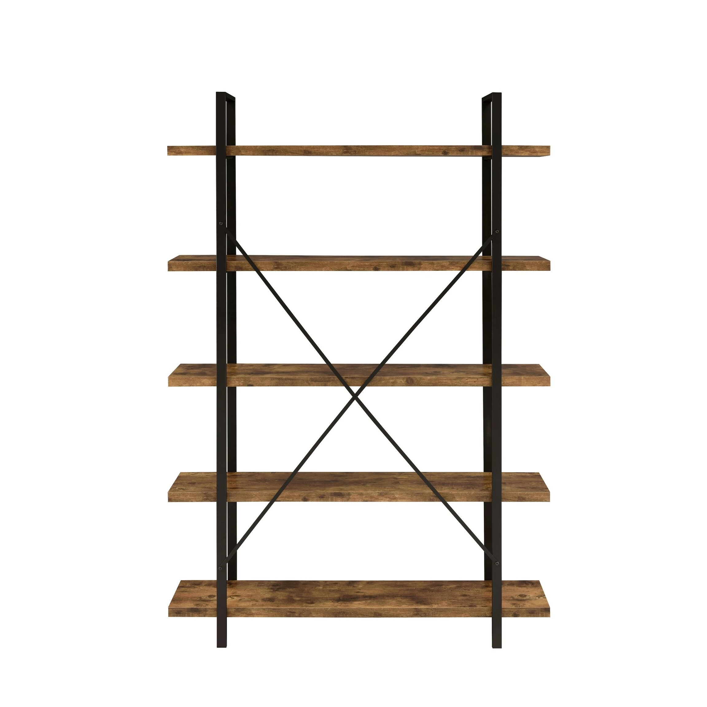 Coupon ๐ Coaster Antique Nutmeg 5-tier Open Back Bookcase โ๏ธ - Image 5