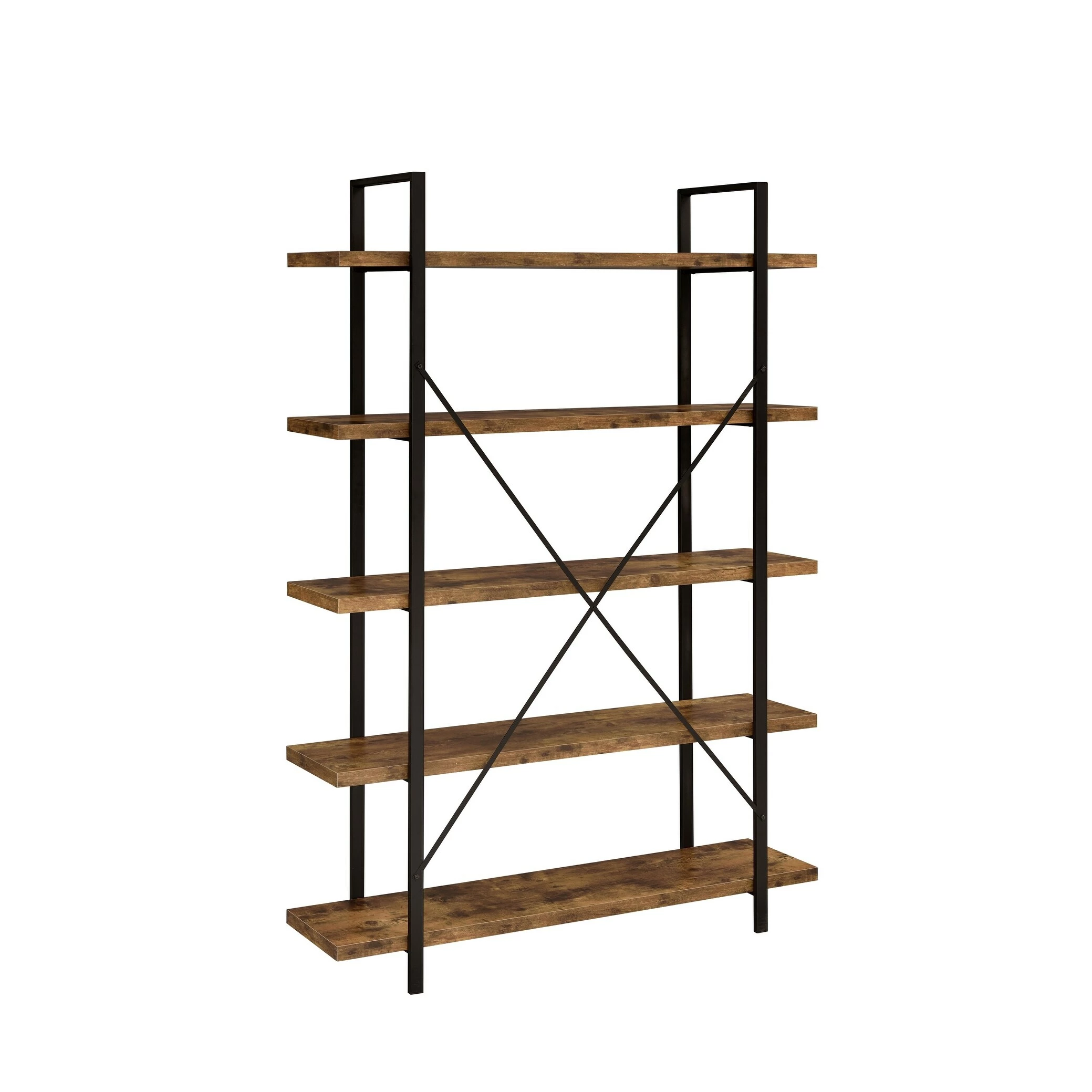 Coupon ๐ Coaster Antique Nutmeg 5-tier Open Back Bookcase โ๏ธ - Image 6