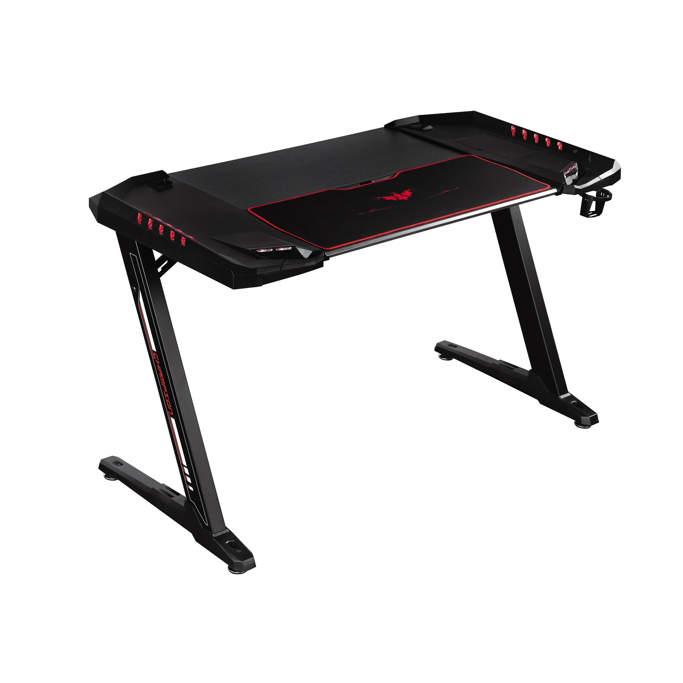 Flash Sale โค๏ธ Coaster Ardsley Black Z-framed Gaming Desk With LED Lighting โ - Image 2