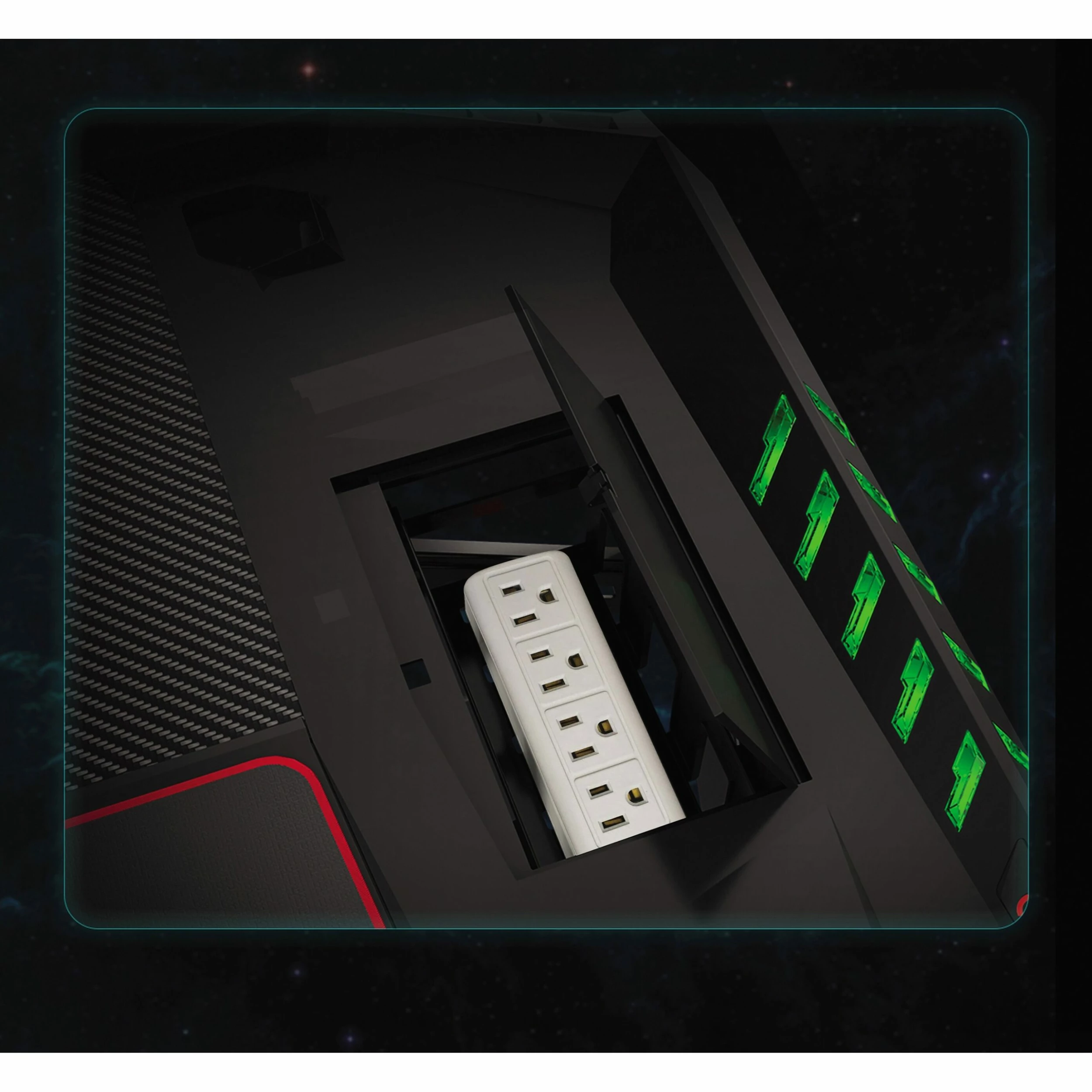 Flash Sale โค๏ธ Coaster Ardsley Black Z-framed Gaming Desk With LED Lighting โ - Image 8