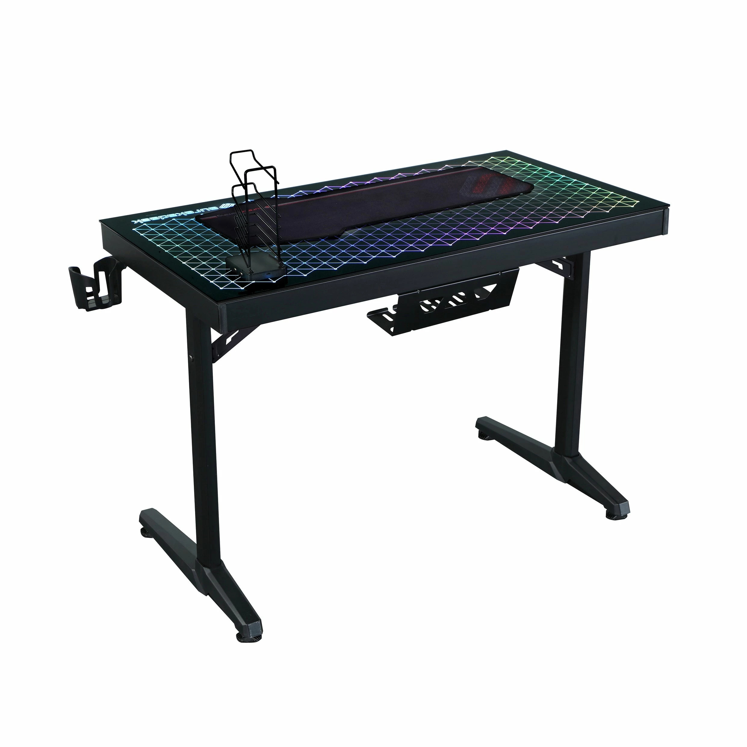 Best Sale ⌛ Coaster Avoca Black Tempered Glass Top Gaming Desk ✔️ - Image 2
