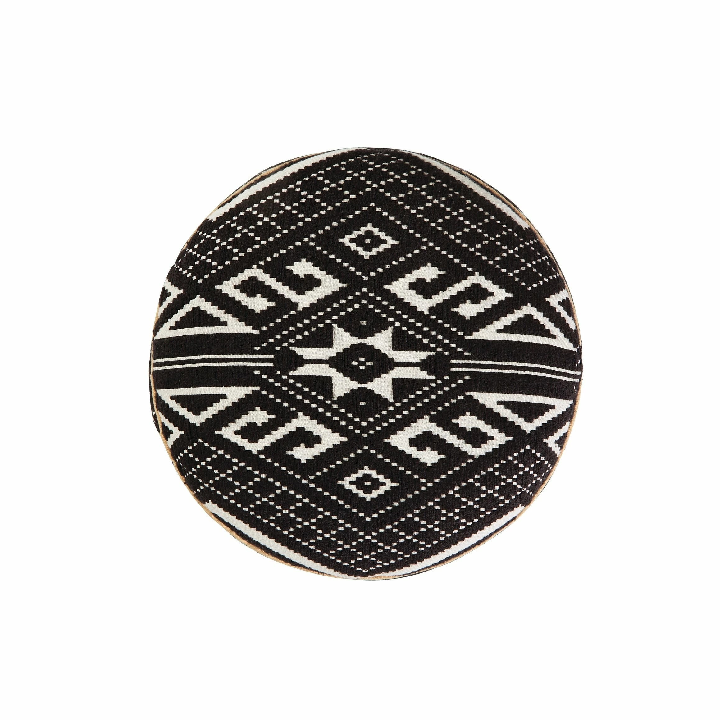 Coupon ๐ Coaster Black And White Round Accent Stool ๐ - Image 3