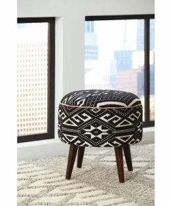 Coupon 🎉 Coaster Black And White Round Accent Stool 😀
