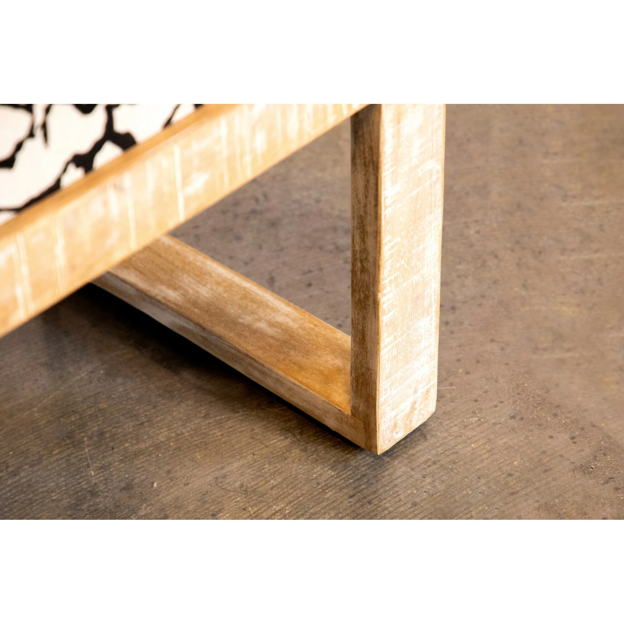 Buy ๐ Coaster Black And White Sled Leg Upholstered Accent Bench ๐ - Image 3