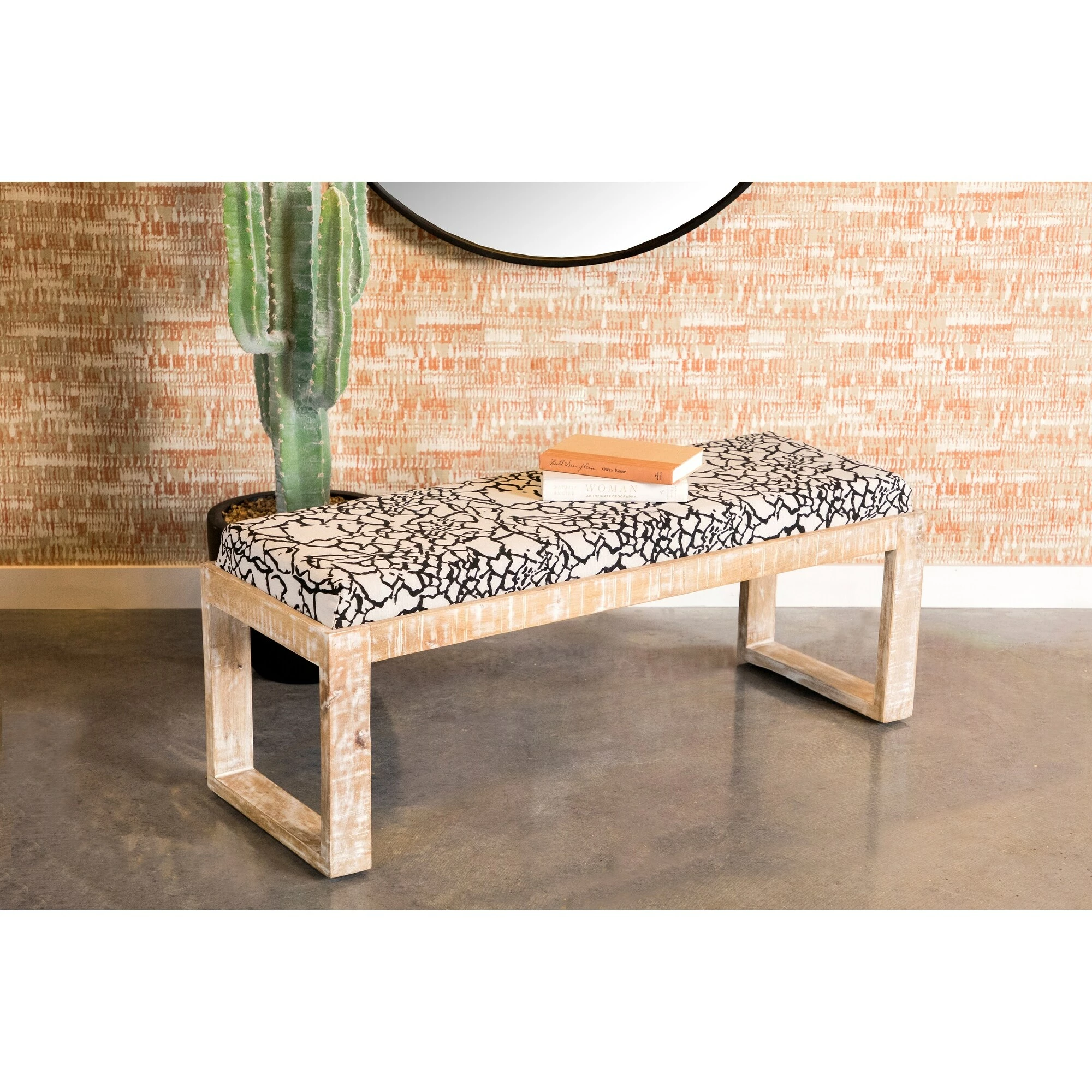 Buy ๐ Coaster Black And White Sled Leg Upholstered Accent Bench ๐