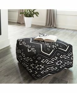 Hot Sale โ Coaster Black And White Square Accent Stool ๐งจ 5 Hot Sale โ Coaster Black And White Square Accent Stool ๐งจ -Coaster Sales Store Black and White Square Accent Stool 2