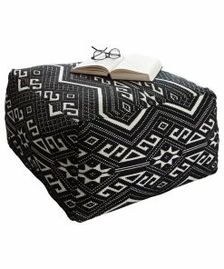 Hot Sale โ Coaster Black And White Square Accent Stool ๐งจ