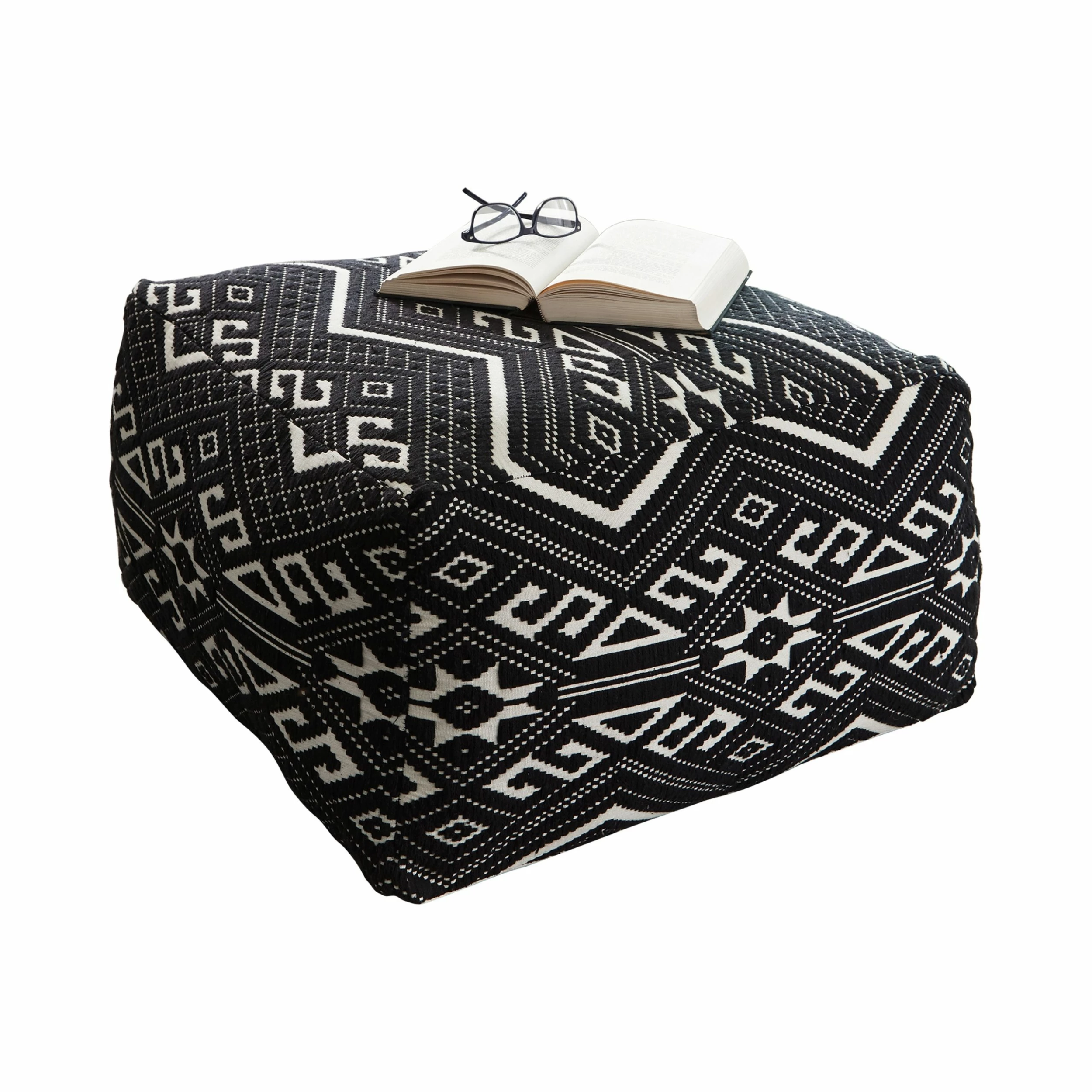 Hot Sale โ Coaster Black And White Square Accent Stool ๐งจ 1 Hot Sale โ Coaster Black And White Square Accent Stool ๐งจ