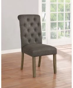 New 😍 Coaster Calandra Tufted Back Side Chairs (Set Of 2) Beige 🛒