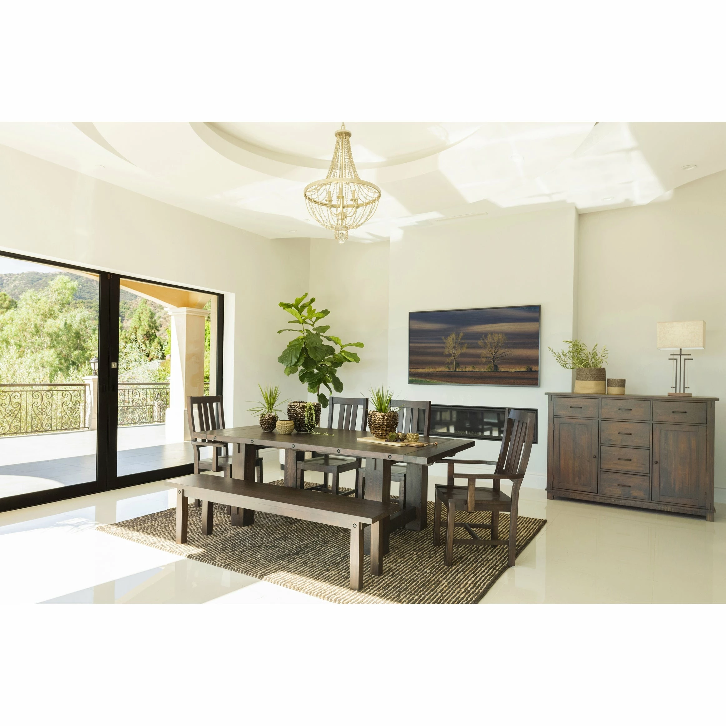 Best deal ๐ Coaster Calandra Vintage Java Wooden Rectangular Bench ๐ - Image 3