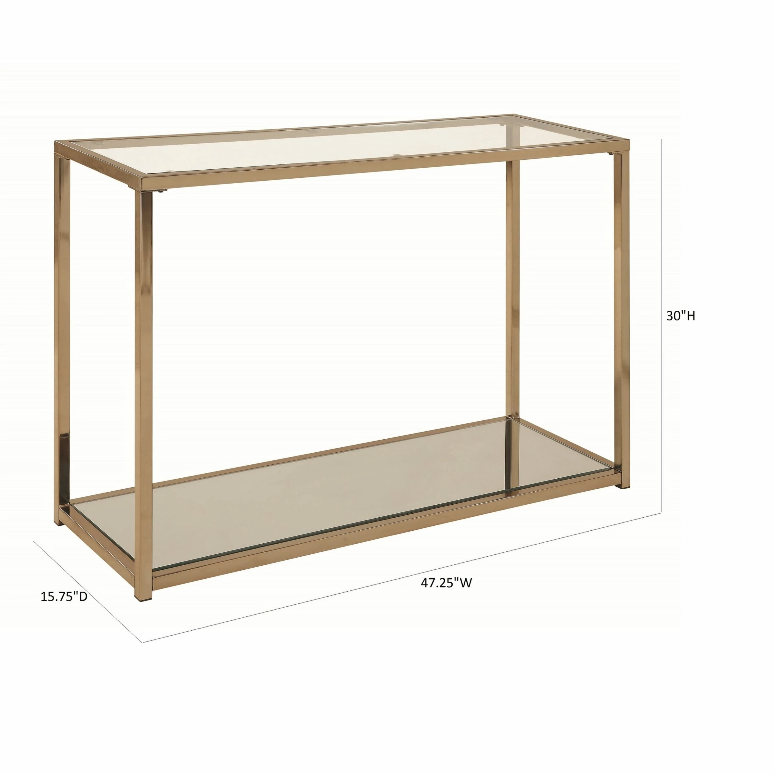 Brand new ๐ Coaster Calantha Modern Chocolate Chrome Sofa Table - 47.25" X 15.75" X 30" โ๏ธ - Image 7