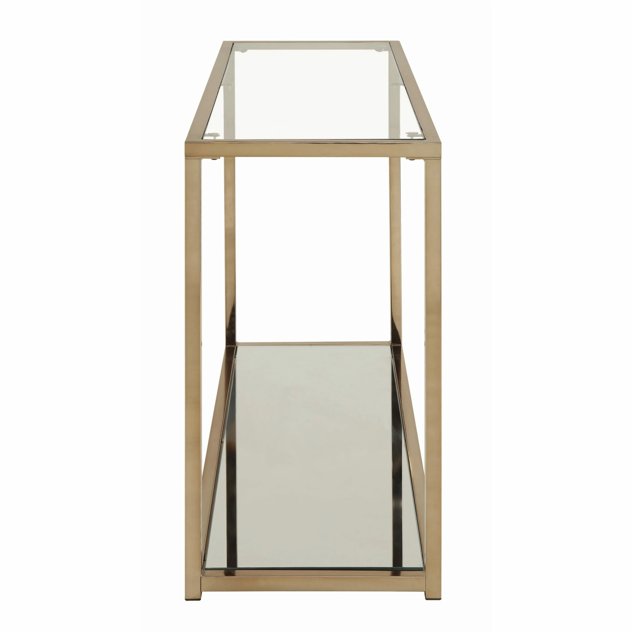 Brand new ๐ Coaster Calantha Modern Chocolate Chrome Sofa Table - 47.25" X 15.75" X 30" โ๏ธ - Image 4