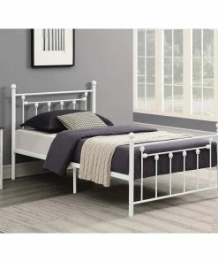 Budget 😉 Coaster Canon Metal Slatted Headboard Platform Bed Gunmetal 👏