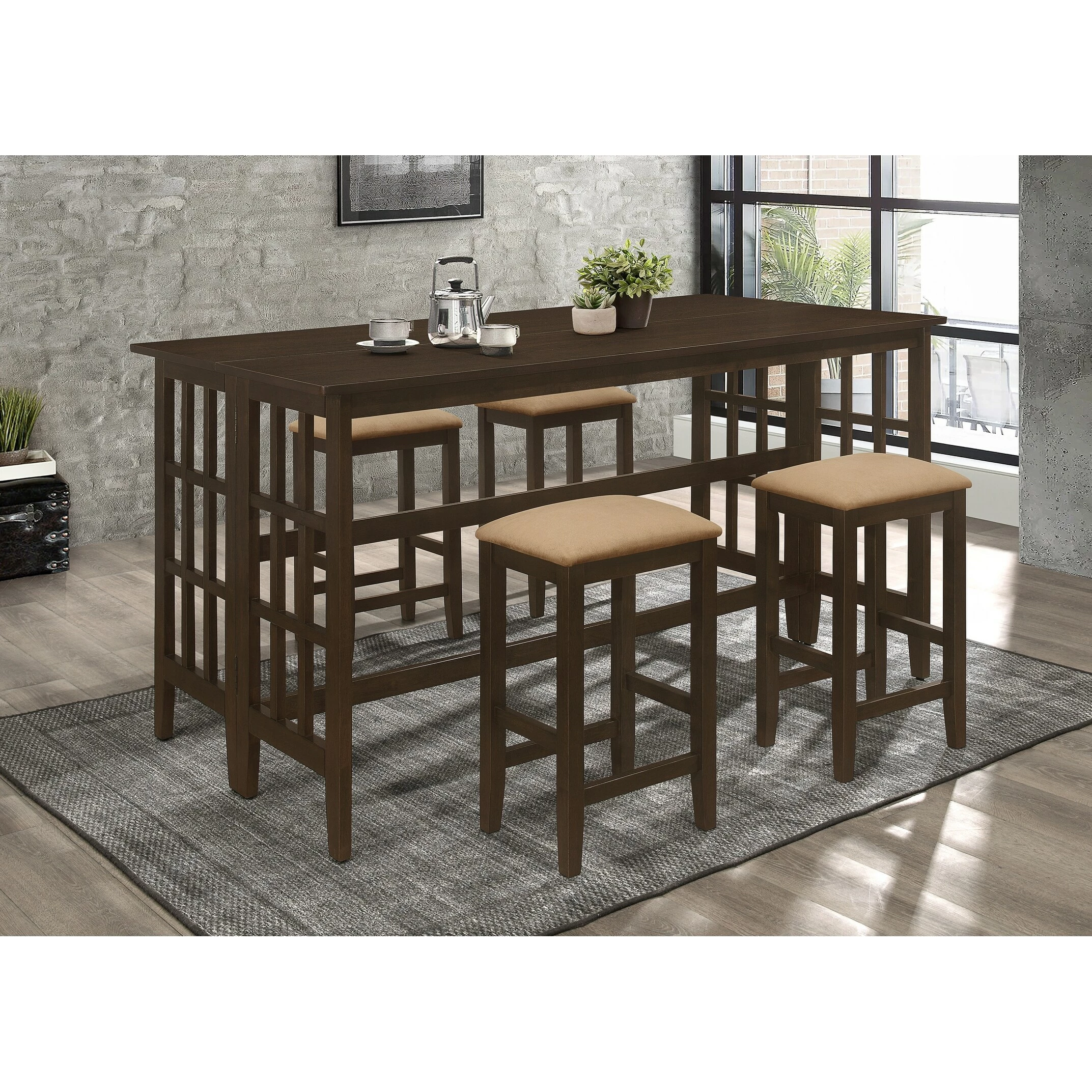 Best Sale โ Coaster Carmina Cappuccino Counter Height Stools (Set Of 4) ๐ 3 Best Sale โ Coaster Carmina Cappuccino Counter Height Stools (Set Of 4) ๐ - Image 3