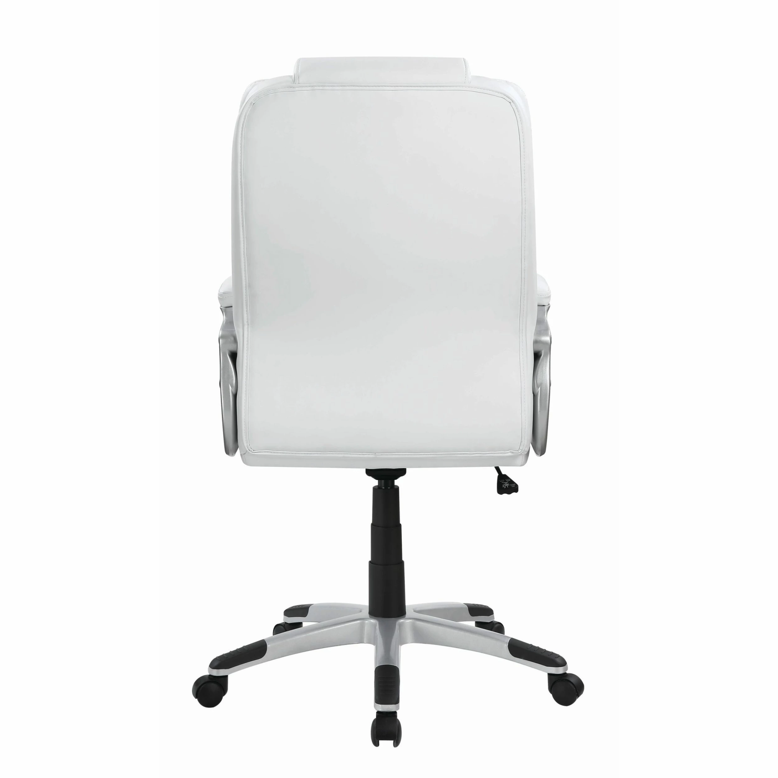Best Pirce โค๏ธ Coaster Casual White Faux Leather Office Chair - 26" X 28.75" X 43" ๐ - Image 6