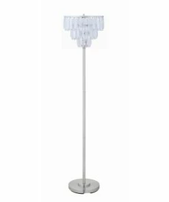 Deals ⭐ Coaster Chrome And Crystal Tiered Floor Lamp 🥰