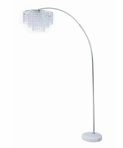 Top 10 🌟 Coaster Chrome And Crystal Tiered Floor Lamp With Marble Base - 16.50" X 57" X 86" ✔️