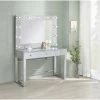 Discount ✔️ Coaster Chrome And White 3-drawer Vanity Desk With Lighting 🛒