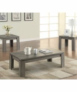 Best Pirce 🔔 Coaster Company 3-piece End Table Set Weathered Grey 🥰