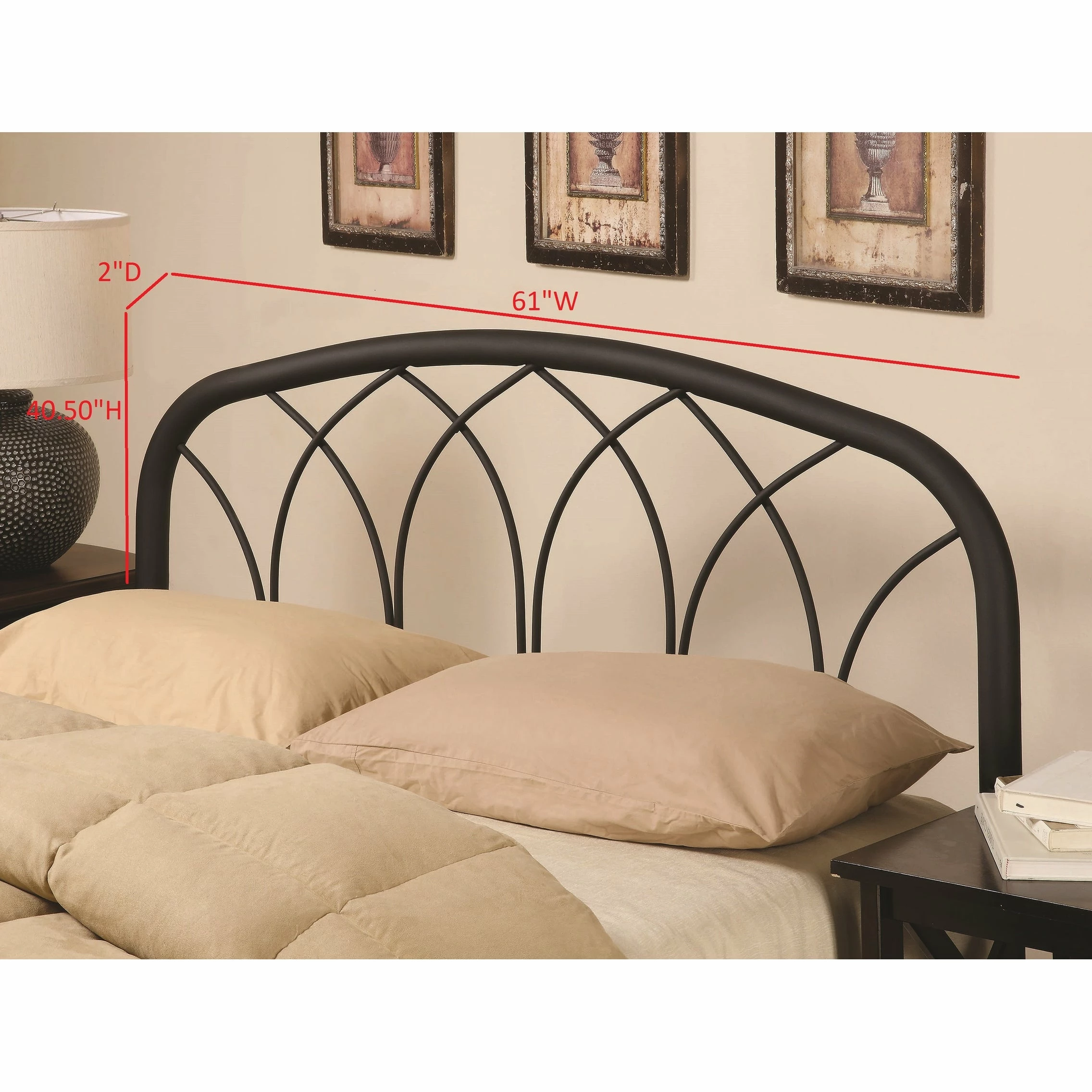 Deals ๐ Coaster Company Black Metal Headboard ๐ - Image 3