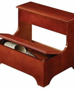 Best Pirce 💯 Coaster Company Brown Wood Step Stool - 18.75" X 15.75" X 15" 💯