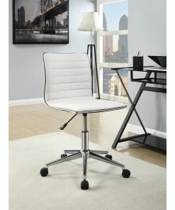 Best deal 🔔 Coaster Company Cream/Chrome Office Chair 🤩