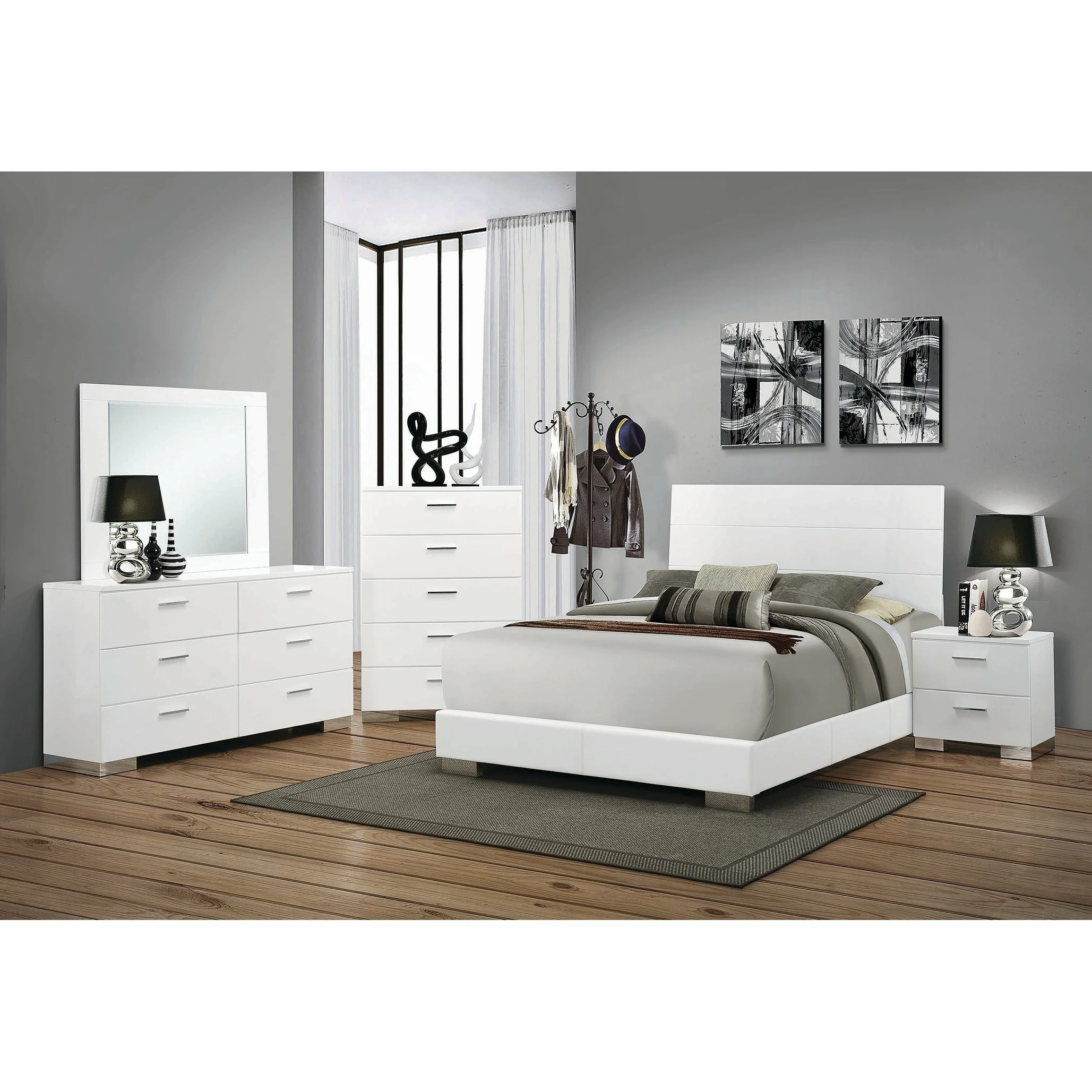 Wholesale 😉 Coaster Company Felecity White Wood Bed ⌛ - Image 3