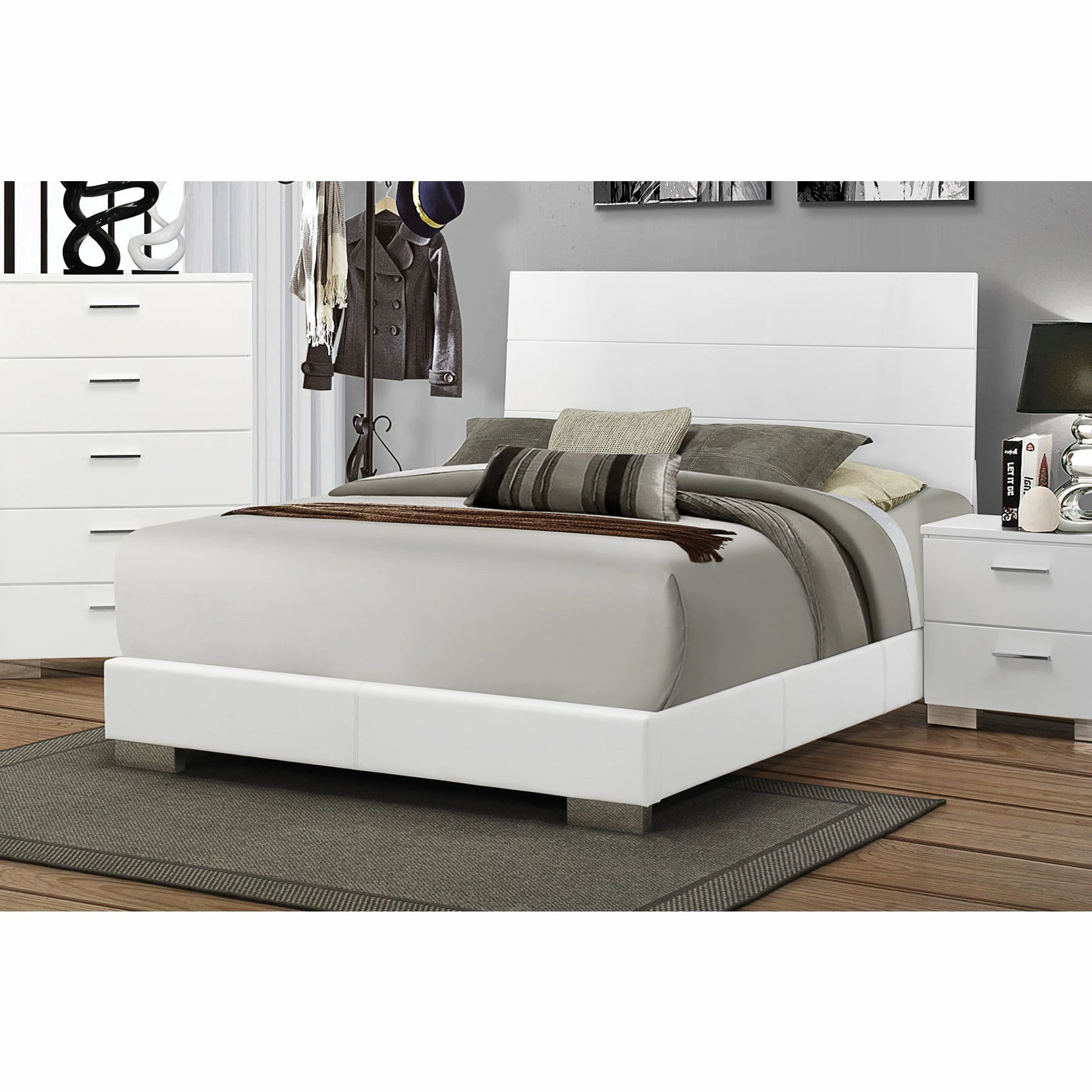Wholesale 😉 Coaster Company Felecity White Wood Bed ⌛