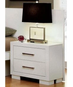 Flash Sale 💯 Coaster Company Jessica White Nightstand Panel (Pair) ⭐