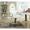 Buy ❤️ Coaster Company White Leatherette Office Chair - 26" X 28.25" X 46.75" 🥰