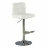 Hot Sale 🔥 Coaster Company White Vinyl Chrome Barstool - 18.50" X 19" X 42.50" 🔔