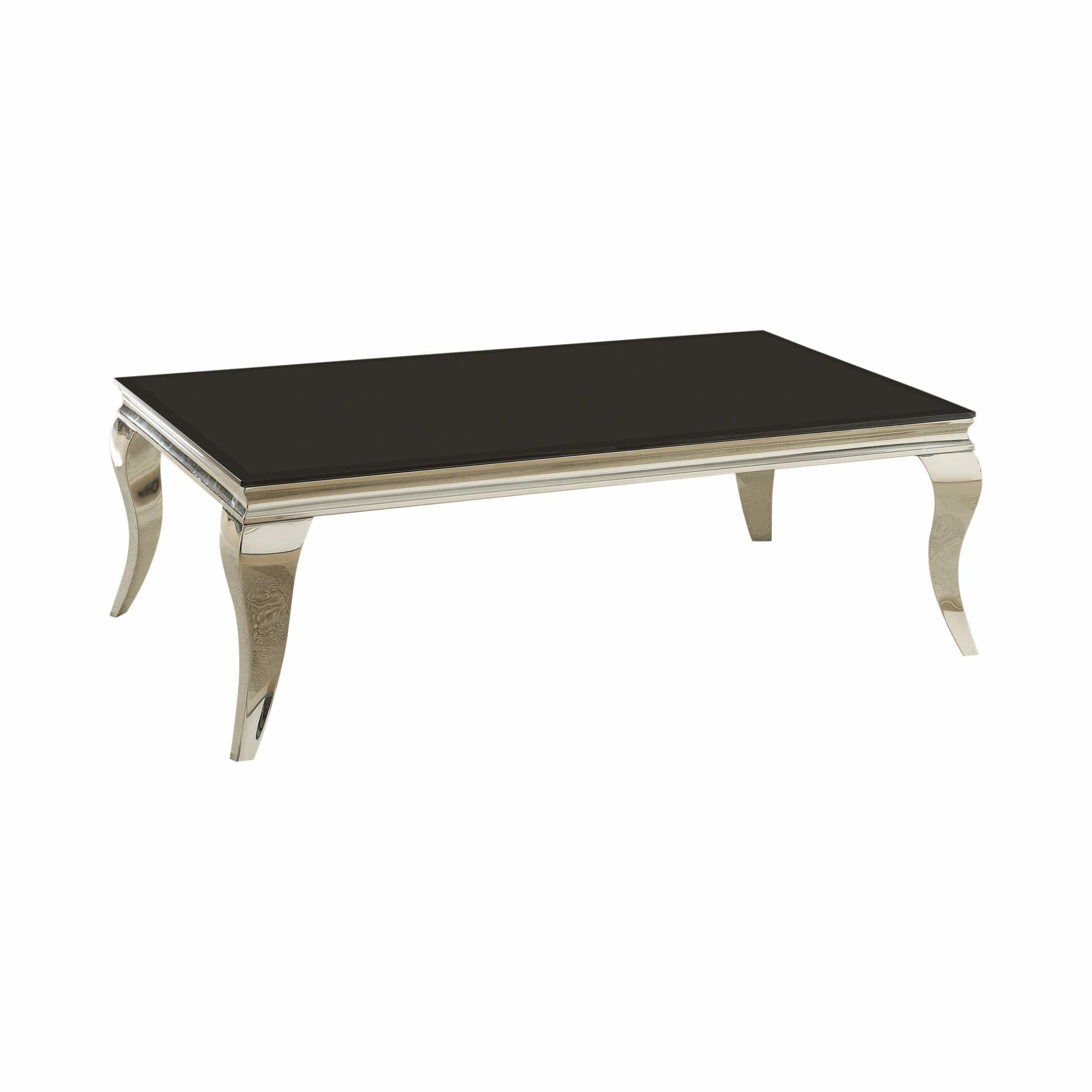 Hot Sale 😉 Coaster Contemporary Black Coffee Table - 51.25" X 27.75" X 17.50" ⌛ - Image 2