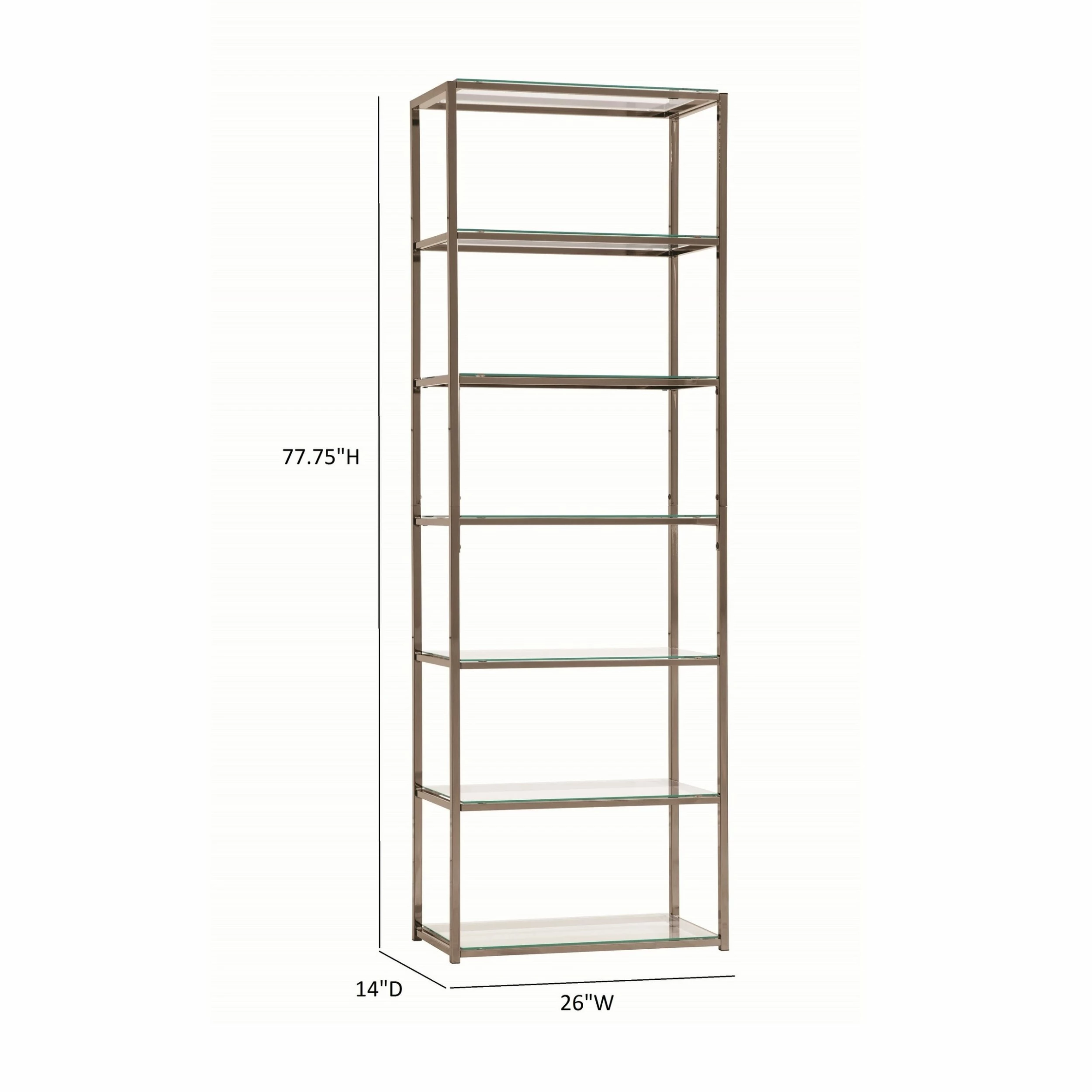 Wholesale ๐ฅฐ Coaster Contemporary Black Nickel 6-tier Bookcase ๐ - Image 8