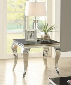 Best Sale 😍 Coaster Contemporary Black Side Table - 23.75" X 23.75" X 22.50" 🎁
