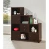 Flash Sale 😍 Coaster Contemporary Cappuccino Wood 5-shelf Bookcase 🛒