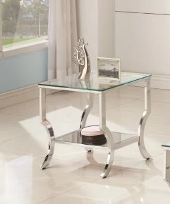 Cheapest ๐ Coaster Contemporary Chrome Side Table ๐