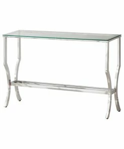 Deals 💯 Coaster Contemporary Chrome Sofa Table - 43.50" X 13.75" X 30" ✨