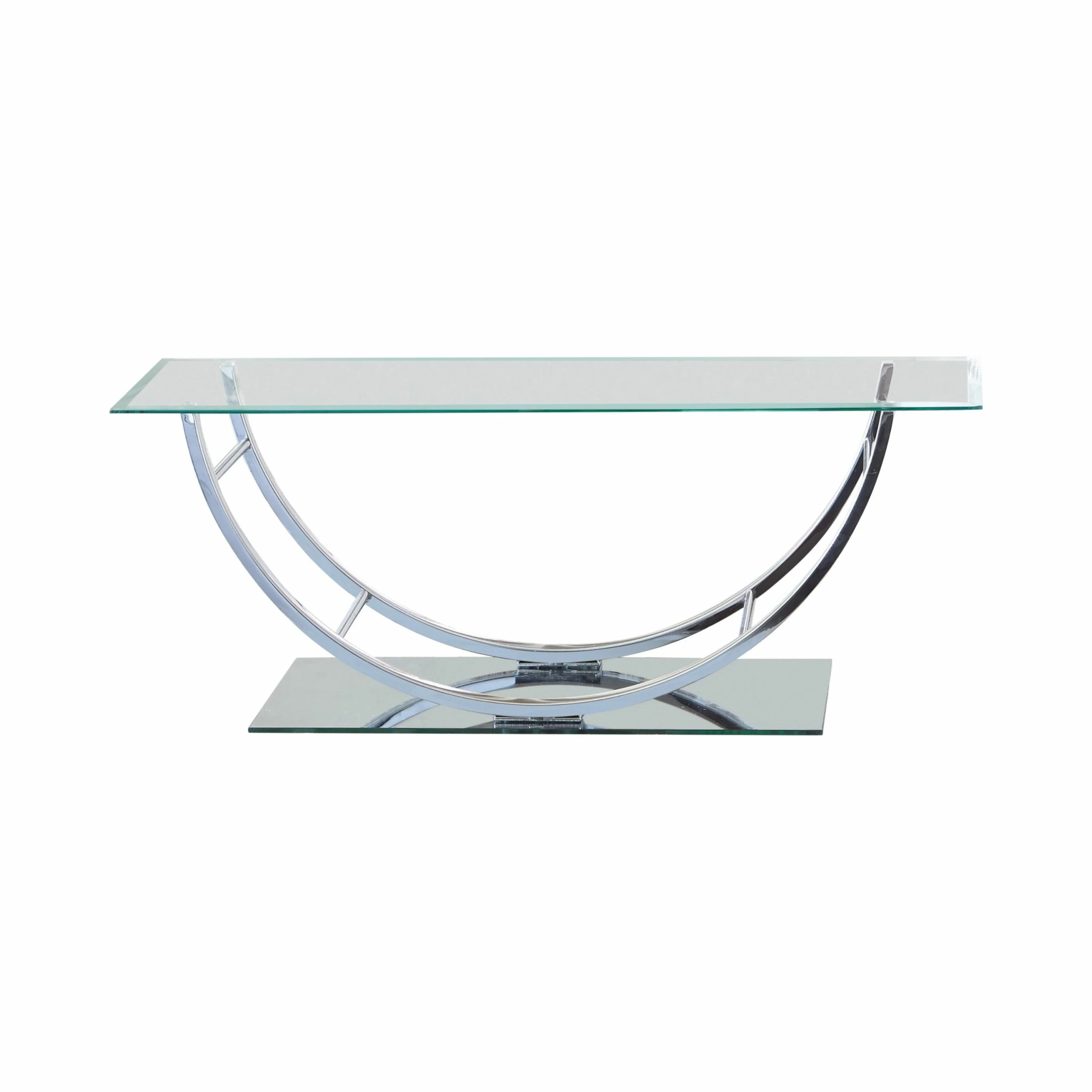 Outlet ๐ฅ Coaster Contemporary Chrome U-shaped Coffee Table - 48" X 24" X 18" ๐ - Image 2