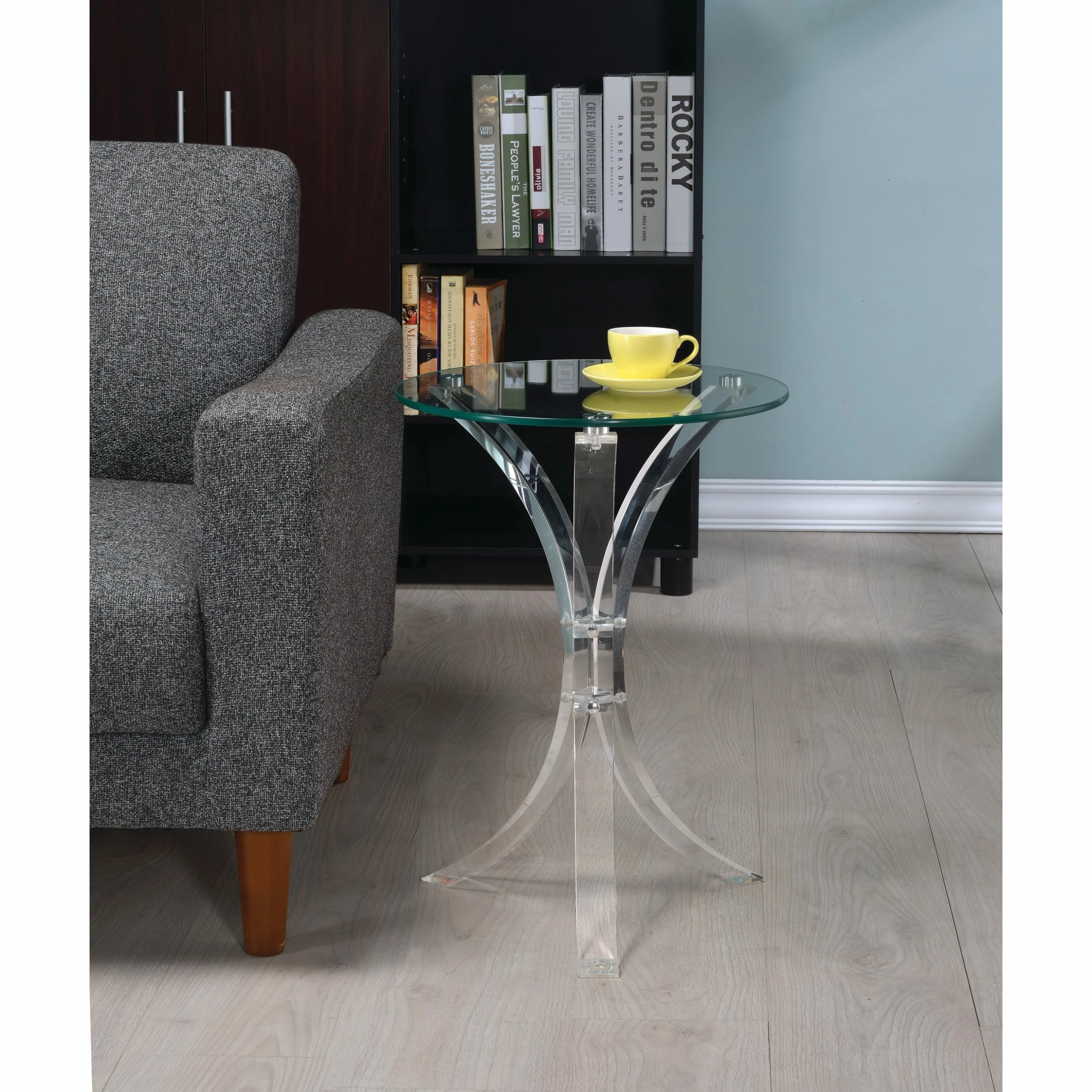 Outlet โจ Coaster Contemporary Clear Accent Table - 21.25" X 18" ๐