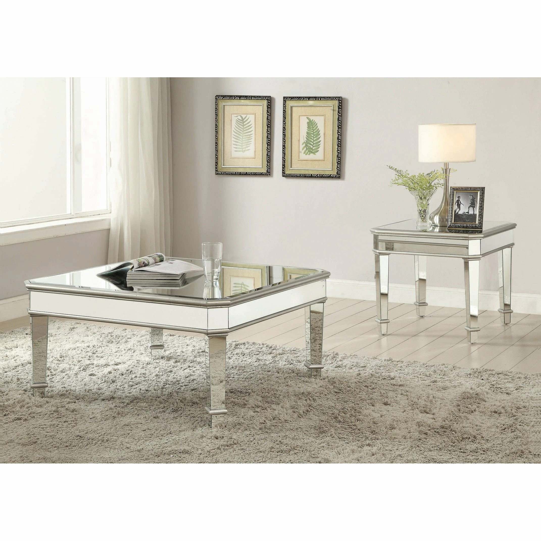 Wholesale ๐ Coaster Contemporary Silver End Table - 28" X 24" X 22" ๐งจ - Image 3