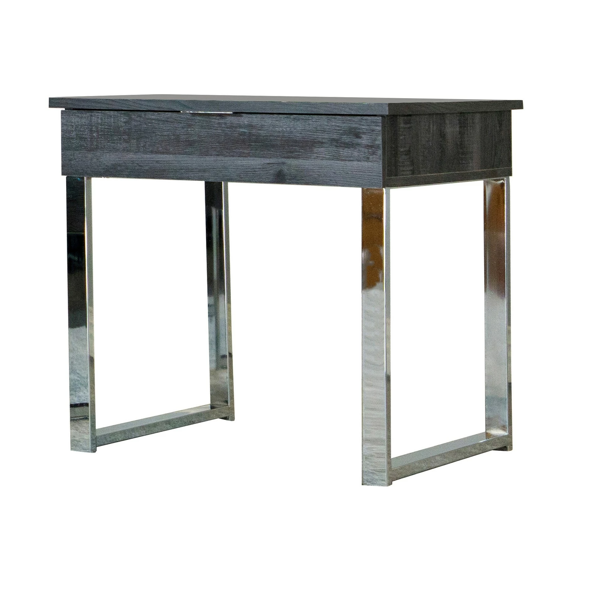 Best Pirce โจ Coaster Dark Charcoal And Chrome Square 1-drawer End Table ๐ - Image 2