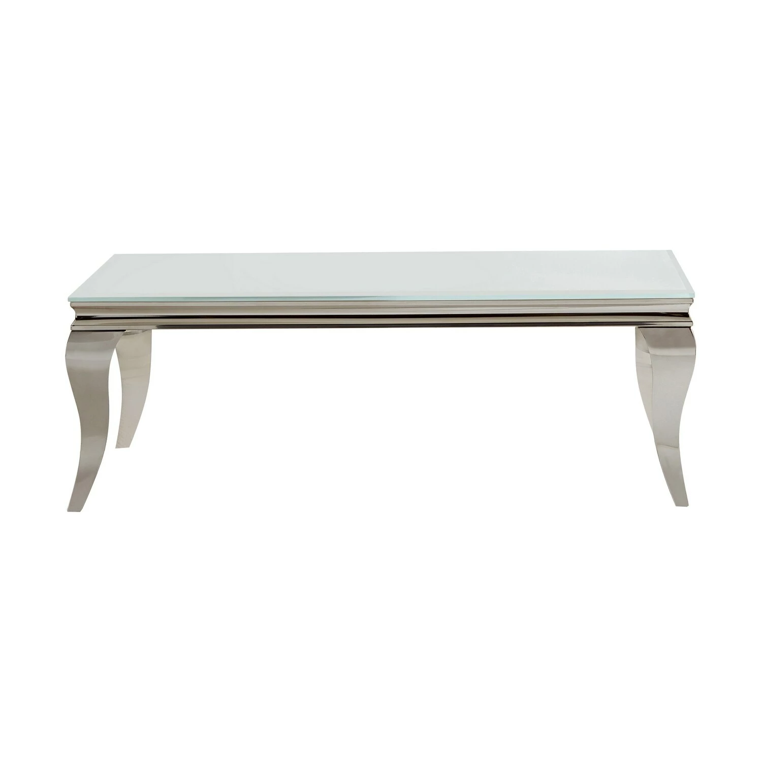 Cheapest ⭐ Coaster Delilah White And Chrome Rectangle Coffee Table 🛒 2 Cheapest ⭐ Coaster Delilah White And Chrome Rectangle Coffee Table 🛒 - Image 2