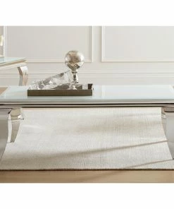 Cheapest โญ Coaster Delilah White And Chrome Rectangle Coffee Table ๐