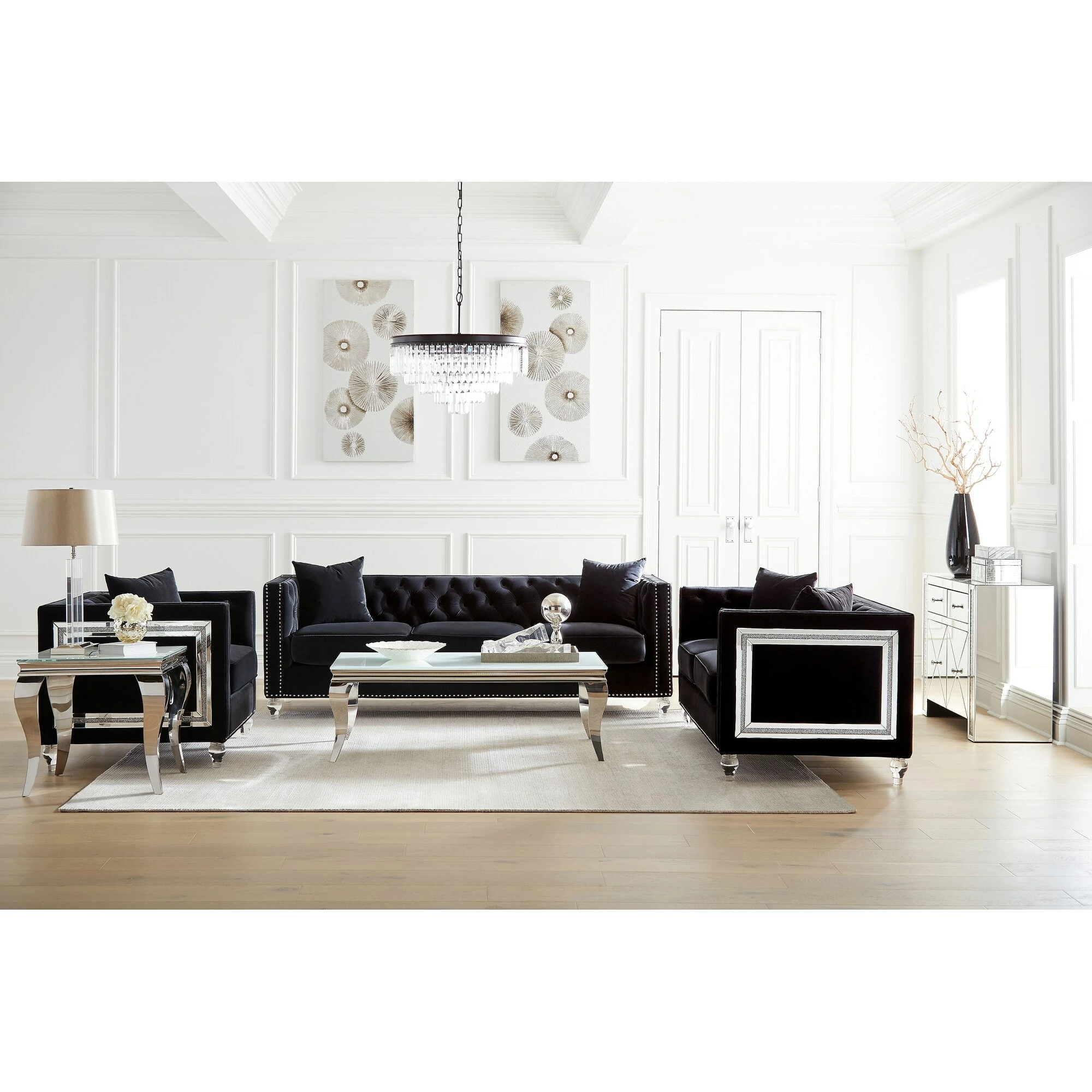 Cheapest ⭐ Coaster Delilah White And Chrome Rectangle Coffee Table 🛒 4 Cheapest ⭐ Coaster Delilah White And Chrome Rectangle Coffee Table 🛒 - Image 4