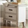 Flash Sale 🎉 Coaster Franco Antique White 2-drawer Nightstand With Tray 🤩