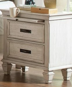 Flash Sale 🎉 Coaster Franco Antique White 2-drawer Nightstand With Tray 🤩