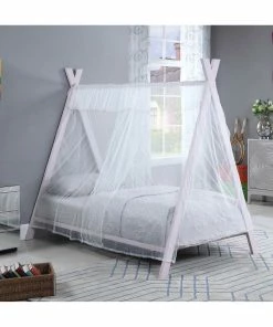 Cheap 🎉 Coaster Georgina Pink Twin Tent Bed 🧨
