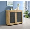 Top 10 🛒 Coaster Golden Oak Two Mesh Doors Accent Cabinet 🎁